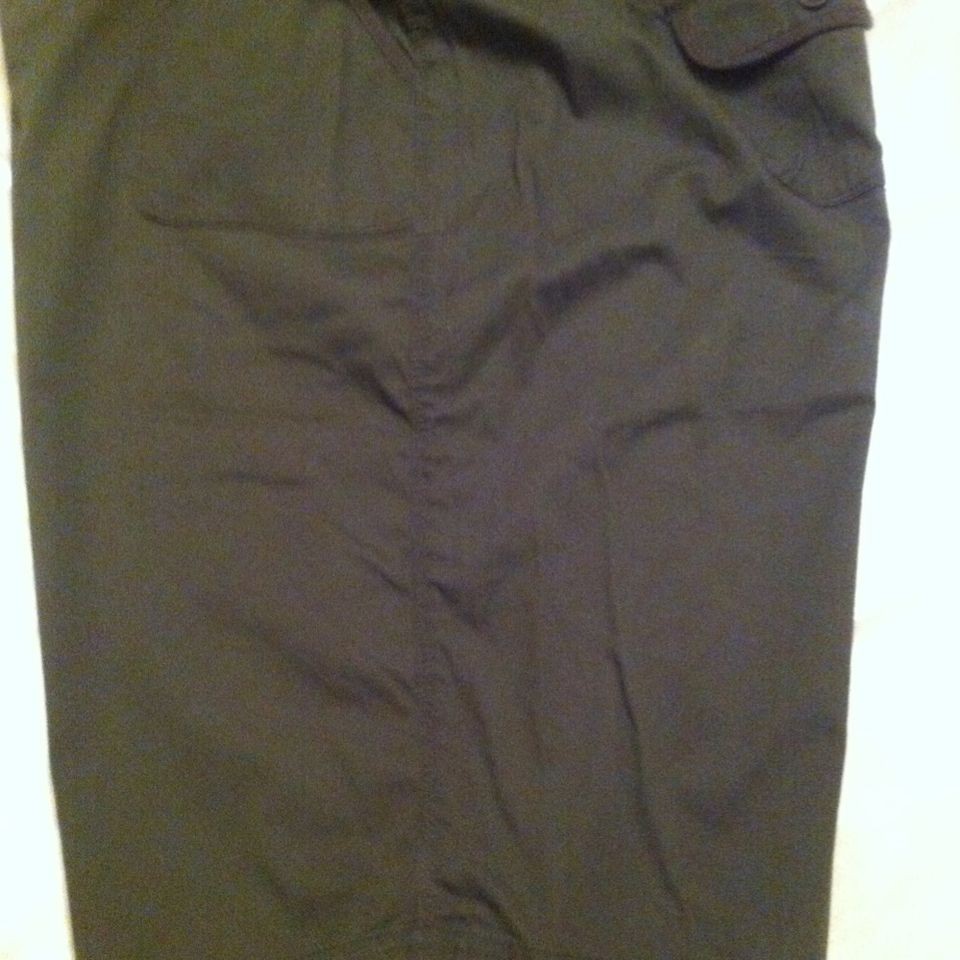 Womens Sonoma Modern Green Skimmer Capri Stretch Pants Size24W