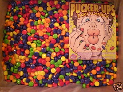 Pucker Up Tangy Byte Coated Candy Bulk Vending 2lbs