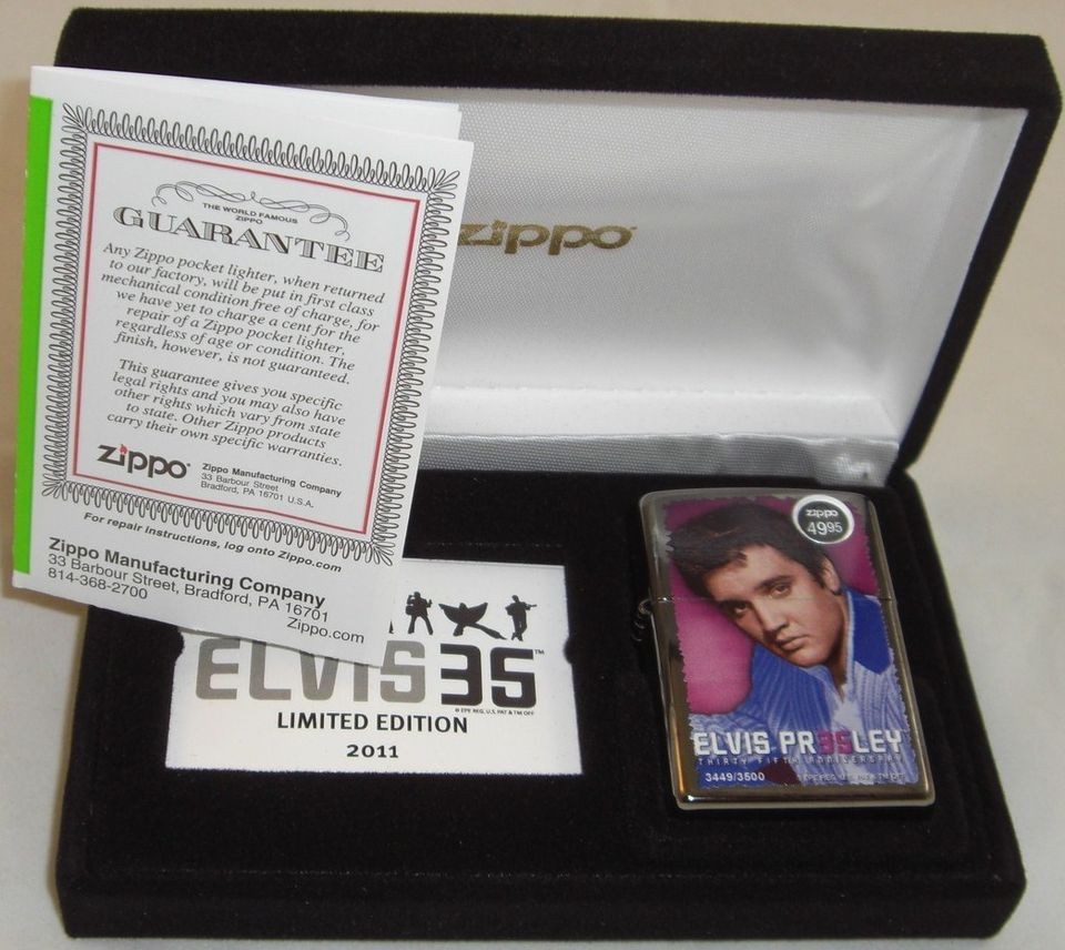 Elvis Presley 35th Annv Limited Edition Collectible Lighter in Case 