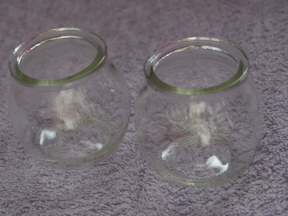 Round Glass Jar Yoghurt Style   Candle Making