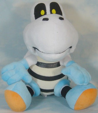 new super mario bros dry bones 9 soft plush doll toy