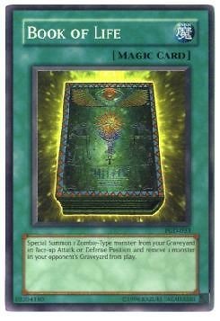 Yu Gi Oh Card   PGD 033   BOOK OF LIFE (super rare holo)   NM/Mint