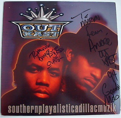 OUTKAST SOUTHERNPLAYALISTICADILLACMUZIK 1994 *SIGNED / AUTOGRAPHED 