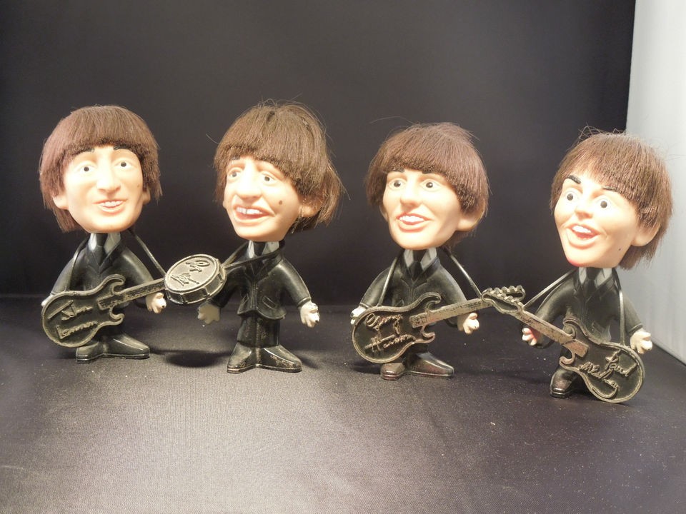 REMCO Dolls   The Beatles   Paul, Ringo, John, & George   Hard Rubber