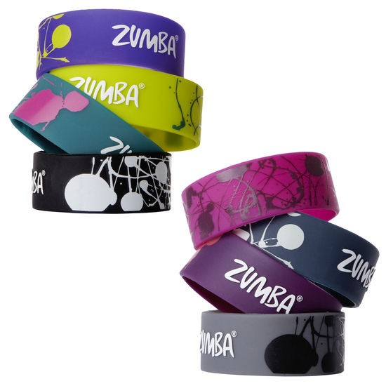 Zumba Fitness Brand New Fab Wide Rubber Bracelets Ships SO Fast Sold 