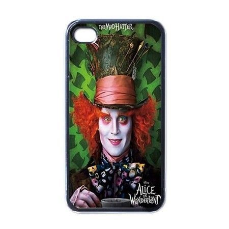 Alice In Wonder Land Movie White/Black/Clear iPhone 4 4S Hard Case 