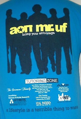 Rare Vintage Alpha Omicron Pi 2009 Mr UF Bring Your Entourage Frat 