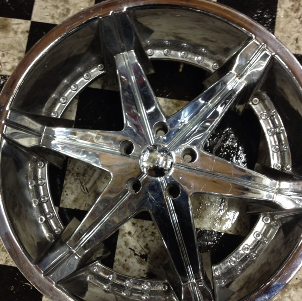 22 Inch Dub Wheels Rims Used 5x127 5x5.0 Huge Deep 1 Wheel Has Weld 