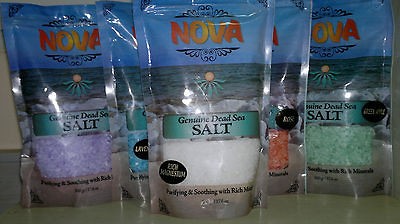 Dead Sea Salt  Nova brand 100% Natural Product  6 packages 