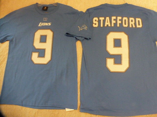 MENS NFL TEAM Apparel Lions MATTHEW STAFFORD Football Jersey Shirt 