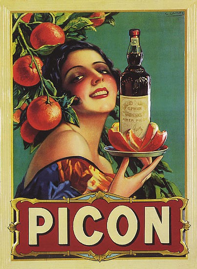 AMER PICON LIQUOR APERITIF DRINK VINTAGE REPRO POSTER