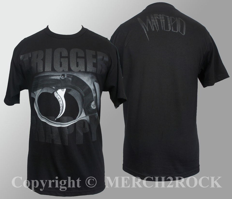 Authentic MAFIOSO CLOTHING Trigger Happy Gun Black T Shirt S M L XL 