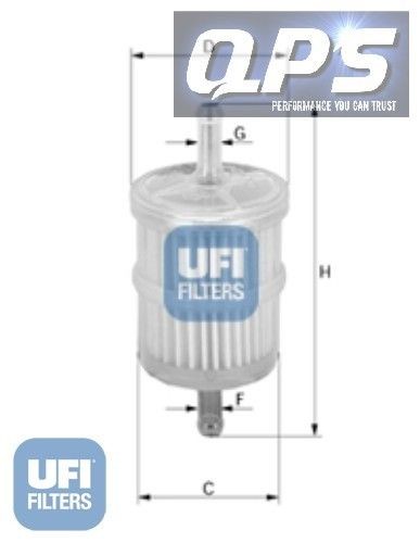 Aro Duster Roadster 1.4 4x4 UFI Fuel Filter, 07/84   12/89