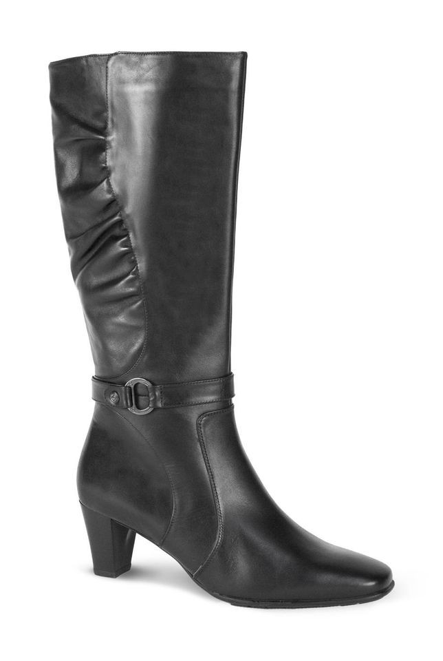 Blondo CALLIE Womens Black Leather Comfort WATERPROOF Wide Calf 