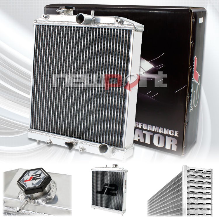   ROW ALUMINUM RACING RADIATOR 60MM 92 00 HONDA CIVIC/93 97 DEL SOL