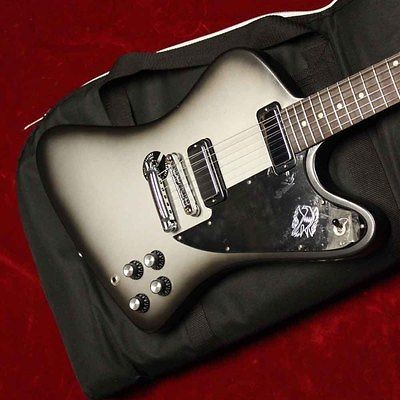 2012 Gibson Firebird Studio Reverse 70s Tribute Satin Silverburst w 