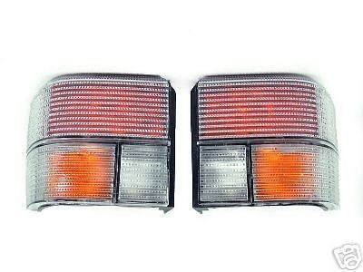 90 04 VW VOLKSWAGEN EUROVAN EURO VAN T4 CLEAR TAIL LIGHTS REAR LAMPS 