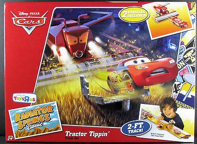 DISNEY CARS FRANK THE COMBINE w/ SCARED LIGHTNING McQUEEN FARM TRACTOR 