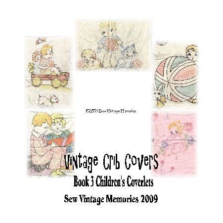 CD Vintage Hand Embroidery Designs Baby Crib Quilt Top