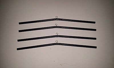 Jersey Hanger for Display Case Frame   Black Plastic Rod with Hook 