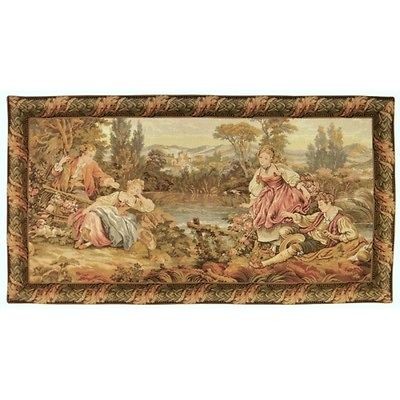 Lakeside Rendezvous Italian Tapestry Wall Hanging H 64 x W 88 Large