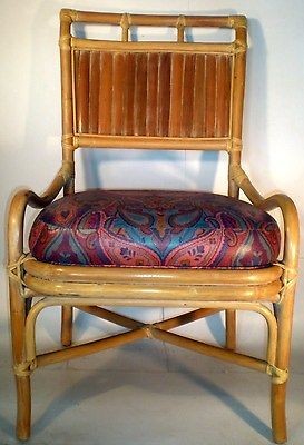 Bryan Ashley Rattan Chair Natural Traditional Bamboo