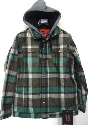 NEW BURTON HACKETT JACKET KEEF PLAID S M L XL FAST SHIIP SNOW 