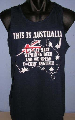   Funny Mens Singlet, Aussie Pride S, M, L, XL, XXL, 3XL   NEW