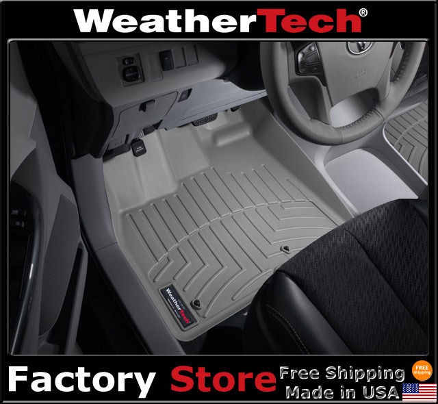 WeatherTech® Floor Mats FloorLiner   Toyota Sienna   2011 2012   Grey 