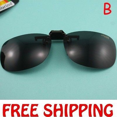 Eyeglass Glasses Polarized Easy Clip on Flip up sunglass spectacle 