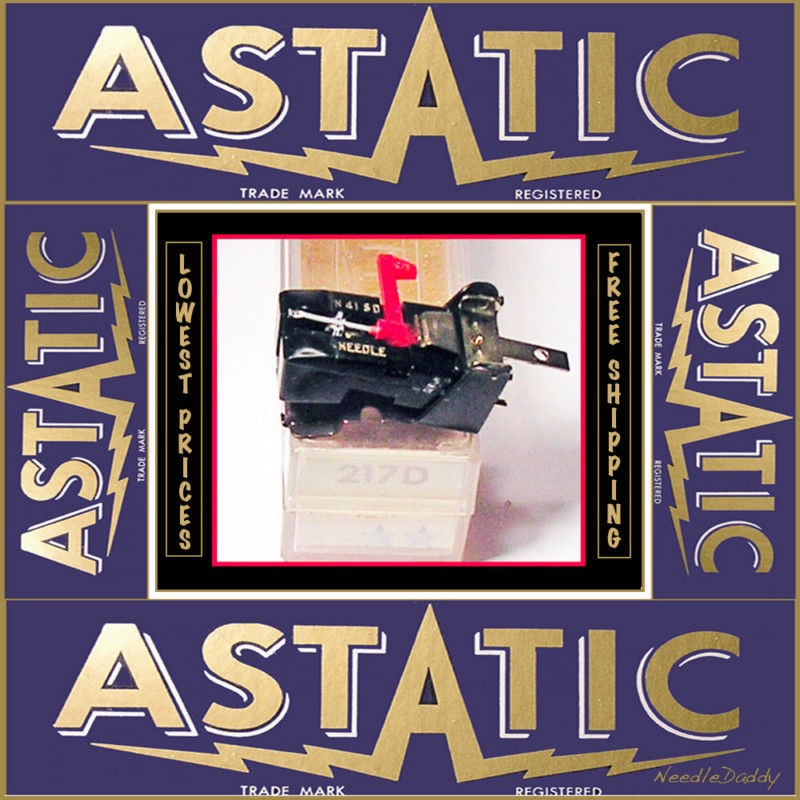 PHONOGRAPH NEEDLE CARTRIDGE ASTATIC 217D GARRARD 70492 SYLVANIA 11 