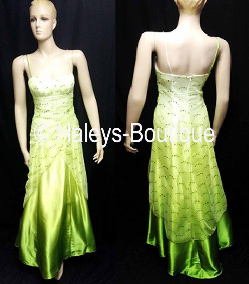New Jump Apparel By Wendye Chaitin Size 1/2 Green Dress Prom 