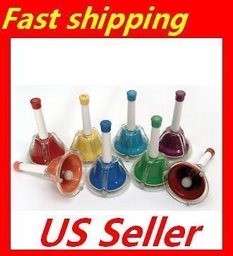 Rhythm Band COMBINED 8 NOTE HANDBELLS/DESK​BELL Instruments