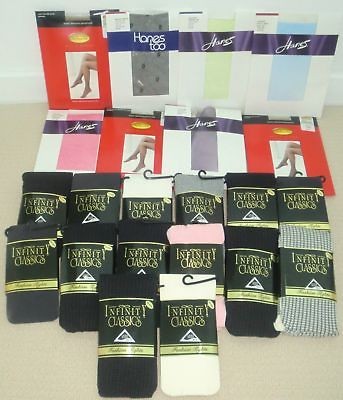 Lot 22 pair PANTYHOSE TIGHTS Small Med AB HANES Talbots