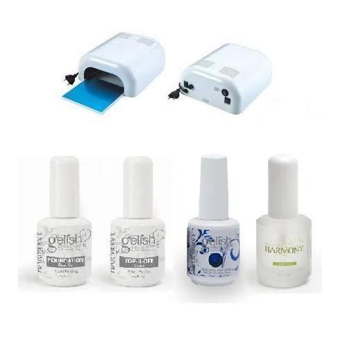 HARMONY GELISH KIT SET TOP+BASE+COLOR​+BOND+36W UV LAMP