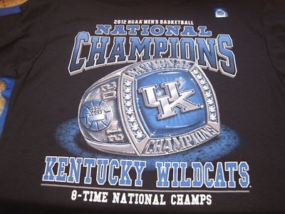   WILDCATS 8X NATIONAL CHAMPIONSHIP LICENSED RING T Shirt Size L