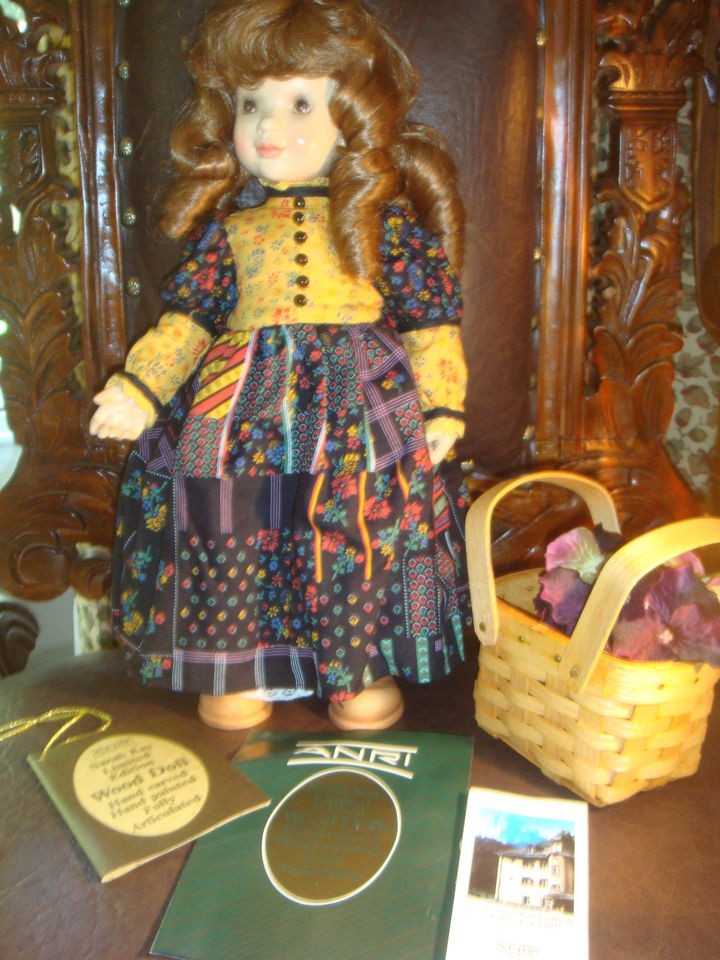 Vintage ELIZABETH * Sarah Kay 14 Anri Wood Doll Limited Edition New