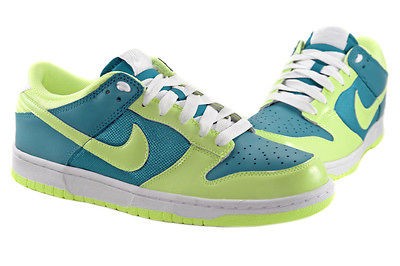 NIKE WMNS DUNK LOW 317813 431 TURQUOISE LIME 11 MEN / 12 WOMEN