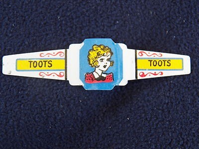 Vintage 1949 Post Toasties Corn Flakes Tin Litho Ring Jiggs Miss Cut 