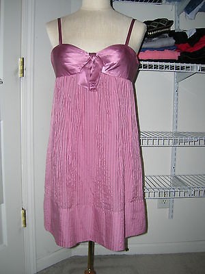 BCBG MAXAZRIA SPAGHETTI STRAP PURPLE PINK MAUVE MINI DRESS SIZE 0