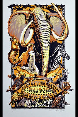 PHISH AJ MASTHAY OKLAHOMA CITY ZOO POSTER 2012 MINT SIGNED NUMBERED 