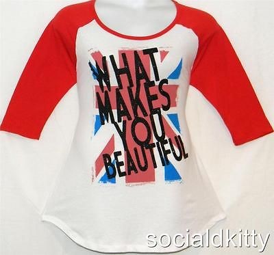   DIRECTION~beautiful~UK FLAG~song~BASEBALL~top~SHIRT & torrid NECKLACE