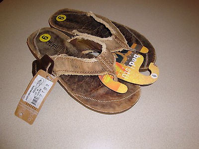 Bed Stu Flip Flops, **HACKY** Size 9, Genuine Leather