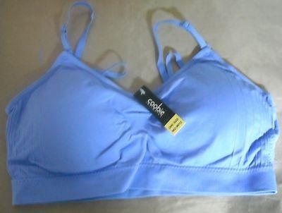 Coobie Intimates Bra Scoopneck Wire Free Full Size 38A 42D Periwinkle 