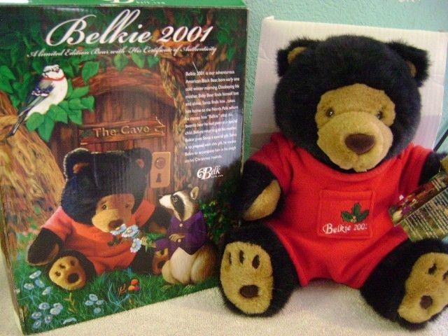 2001 BELKIE BEAR BELK TEDDY BEAR