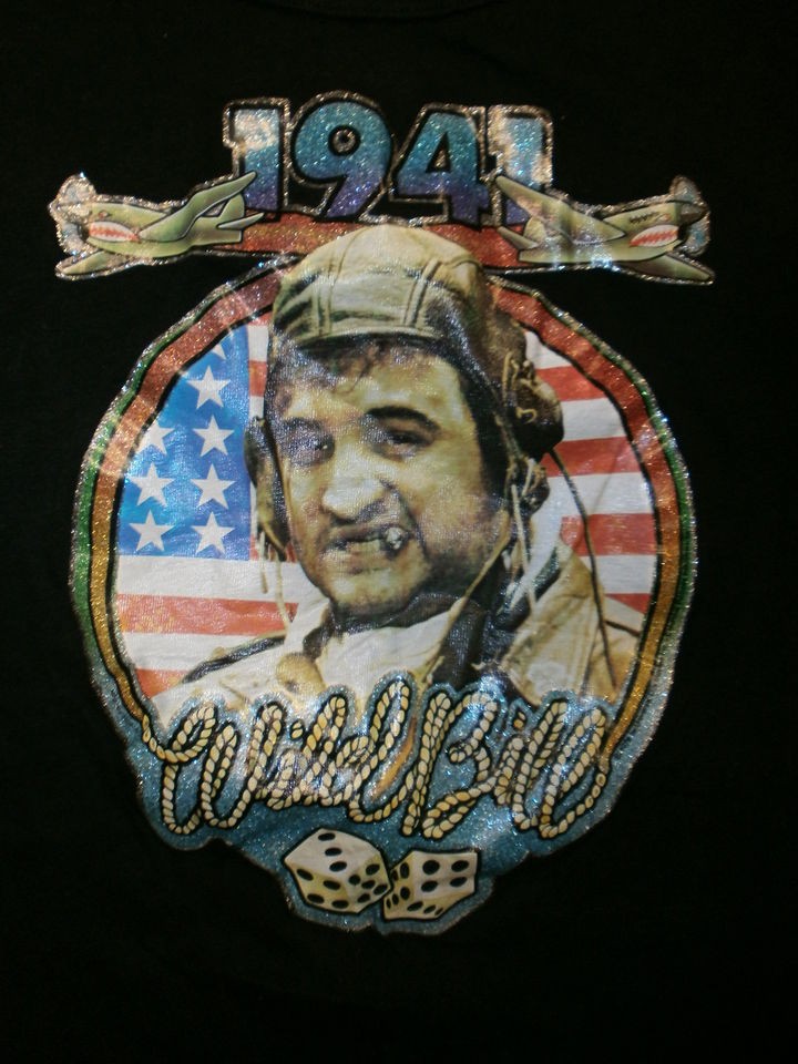 vtg 70s JOHN BELUSHI 1941 T SHIRT World War II Movie CAPTAIN WILD BILL 