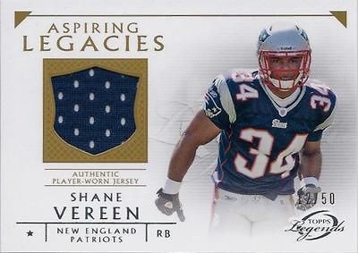 NEW ENGLAND PATRIOTS SHANE VEREEN TOPPS LEGENDS #12/50 ASPIRING 