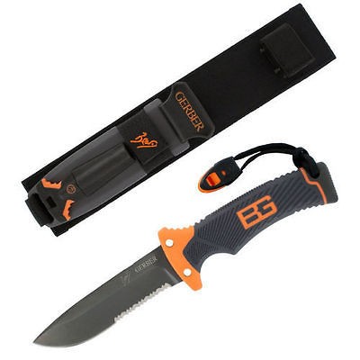 GERBER Bear Grylls SURVIVAL Ultimate Knife Fixed Saw half Blade Knives