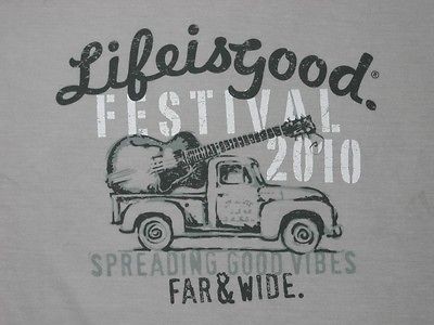   Is Good FESTIVAL 2010 Jason Mraz Ben Harper T Shirt Mens Gray NWT