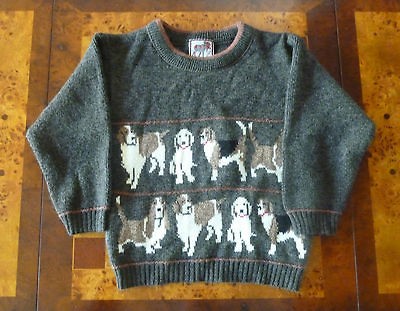   Plaid Moose ~ Dog print Bassett Hound, St. Bernard, Beagle & Labrador